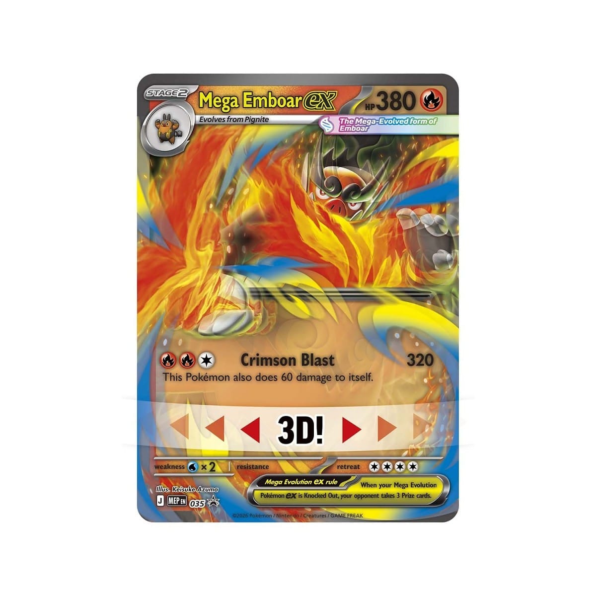 Ascended Heroes - Mega Emboar EX Box